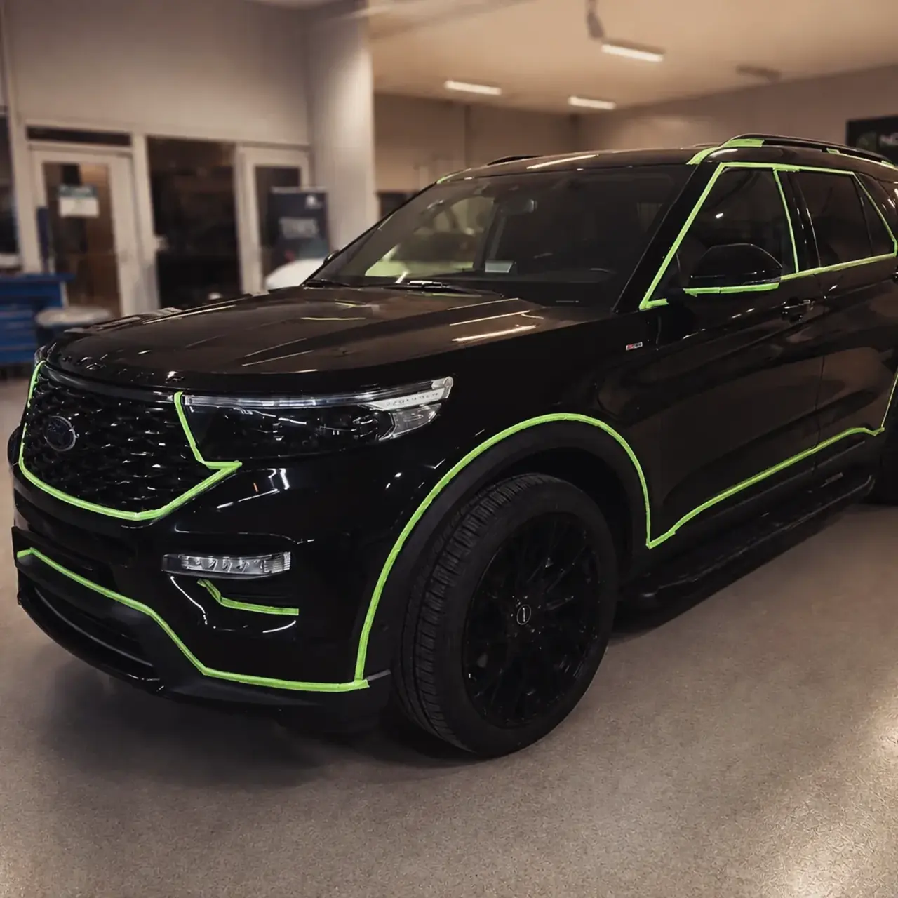 Ford Explorer taped out for PPF