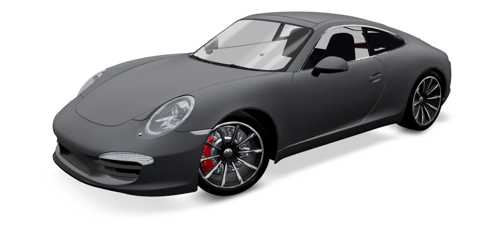 Porsche 911 in 3M 2080 Satin Dark Gray