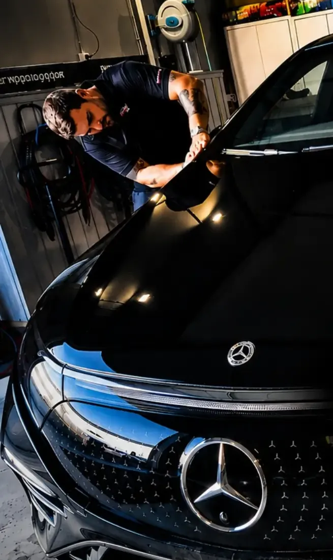 Front PPF going on a Mercedes
