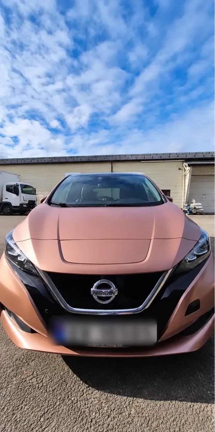 Nissan Leaf in rose gold